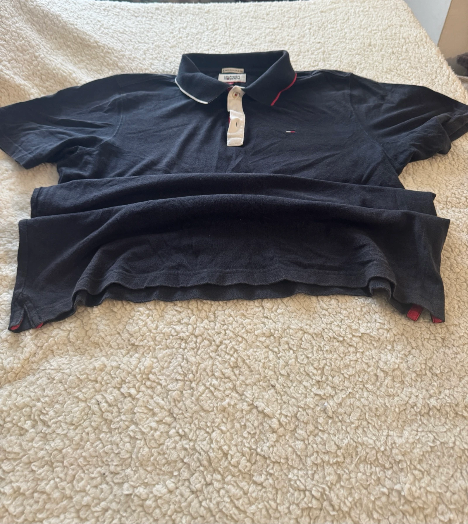 Tommy Hilfiger Denim Polo Classic Fit Premium Quality Streetwear Vintage Navy Blue – photo 2